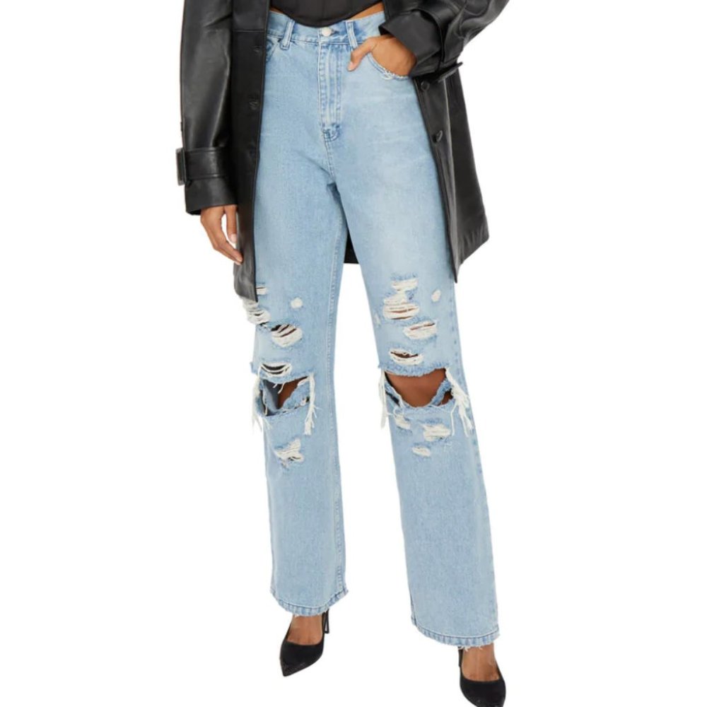 BNWOT Danielle Guizio Distressed Denim 001 size 26